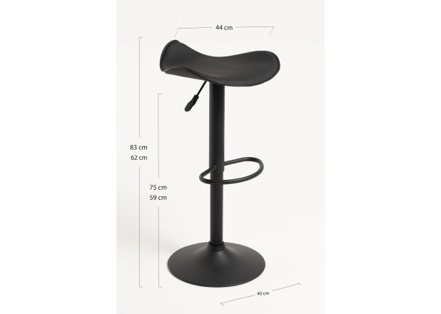 Taburete Cromen Black