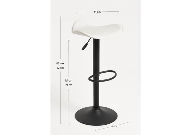 Taburete Cromen Black