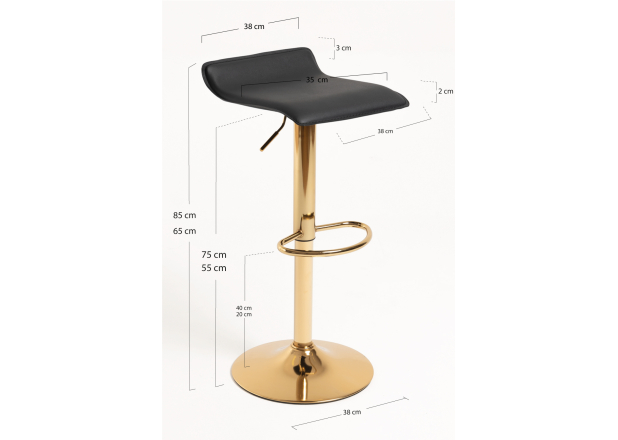 Taburete Tom Golden