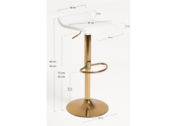 Taburete Tom Golden