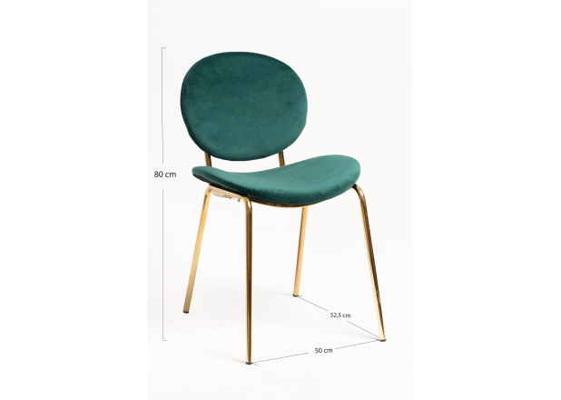Silla Ronel Black Terciopelo
