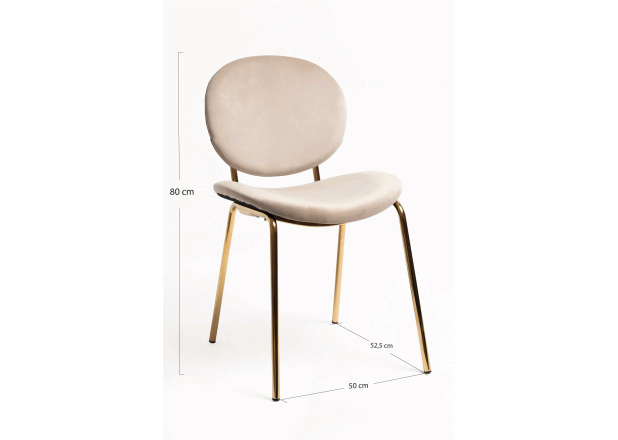 Silla Ronel Black Terciopelo