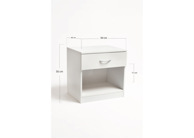 Mesa de cabeceira Nelyce com 1 gaveta