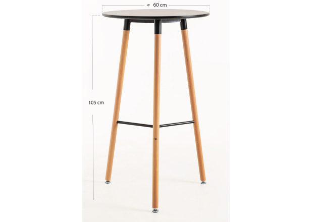 Mesa Nera Alta 60 cm