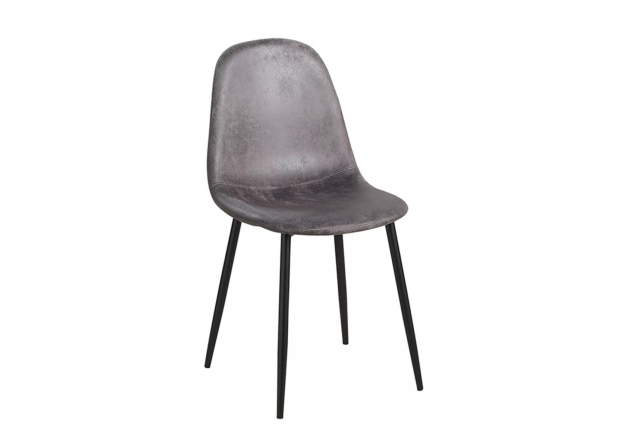 Pack 4 Sillas Black Leo Polipiel
