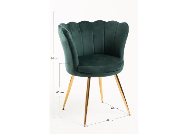 Silla Sandu Golden Terciopelo