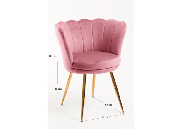 Silla Sandu Golden Terciopelo