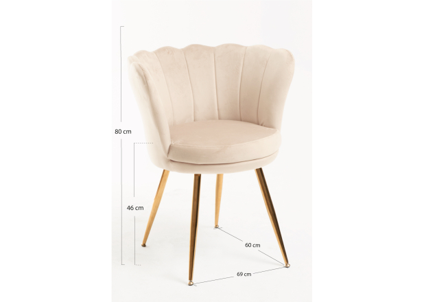 Silla Sandu Golden Terciopelo