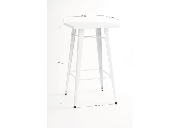 Mesa Meyer Alta Cuadrada 60 cm