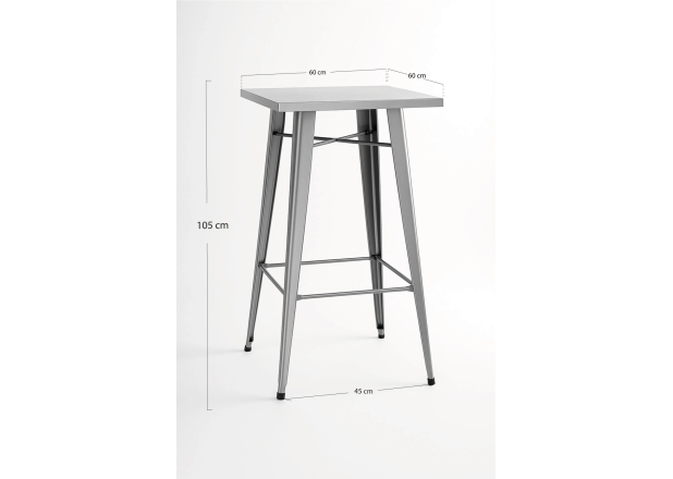 Mesa Meyer Alta Cuadrada 60 cm