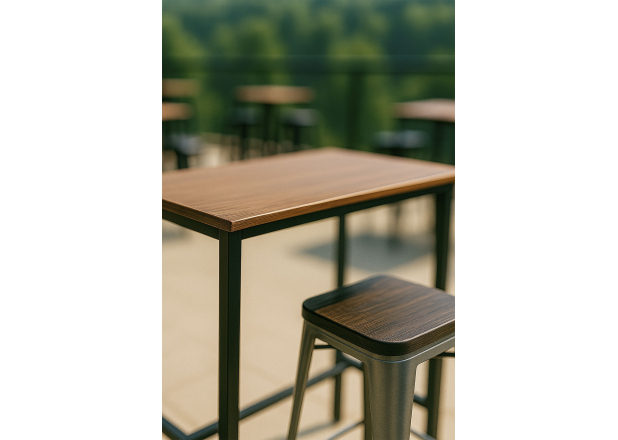 Mesa Rombi Alta Rectangular