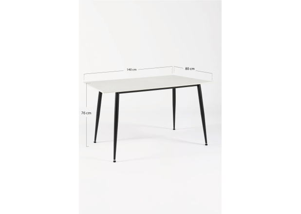 Mesa de comedor Lenbe 140x80 cm
