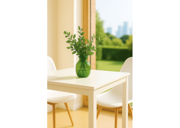 Mesa Centro Nait 50x50cm Blanco