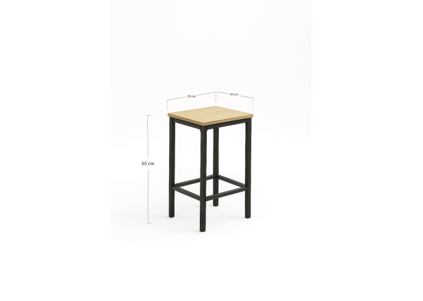 Conjunto Mesa Alta + 2 Taburetes Bar Narme