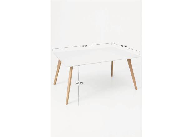 Mesa Mona Retangular 120 x 80 cm
