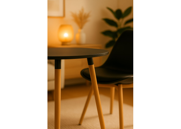 Mesa Nera Redonda 80 cm