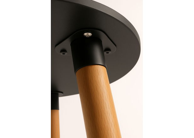 Mesa Nera Redonda 80 cm
