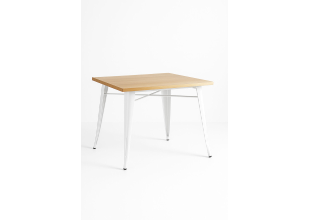 Mesa Meyer Quadrada Madeira Natural 80 cm