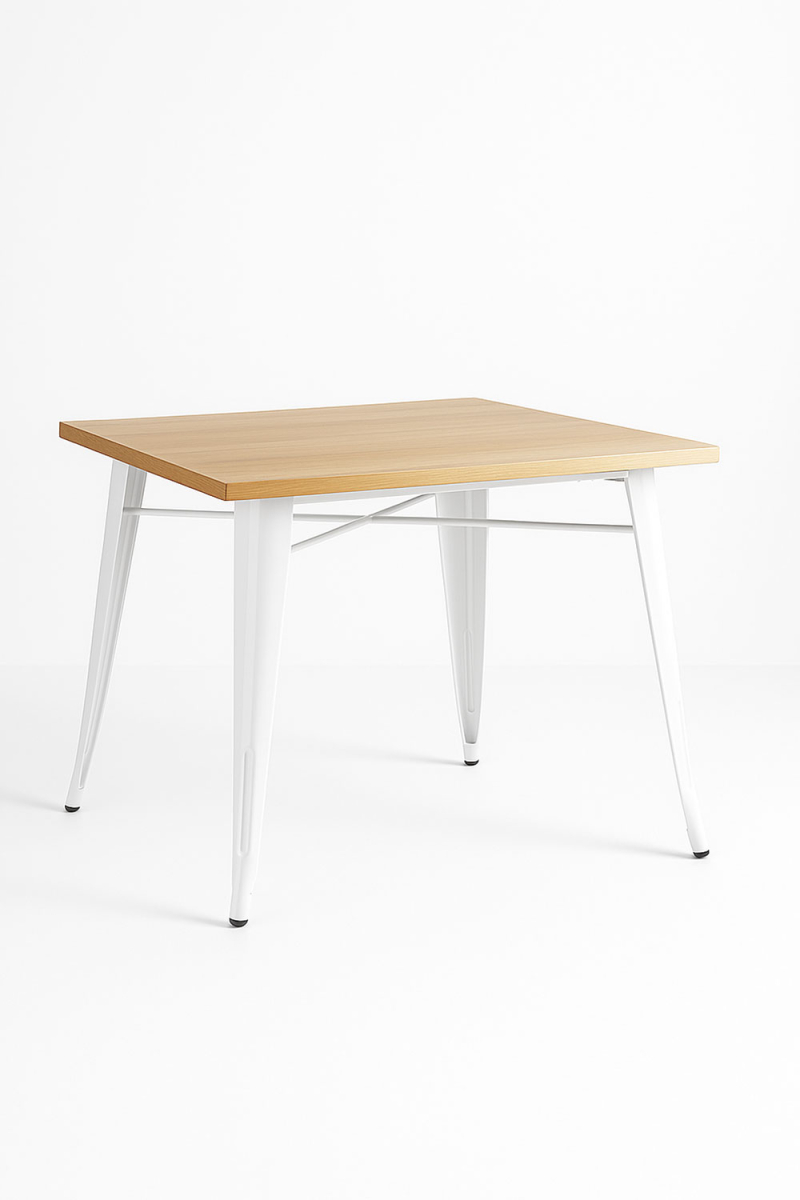 Mesa Meyer Cuadrada Madera Natural 80 cm - Mesas Hostelería