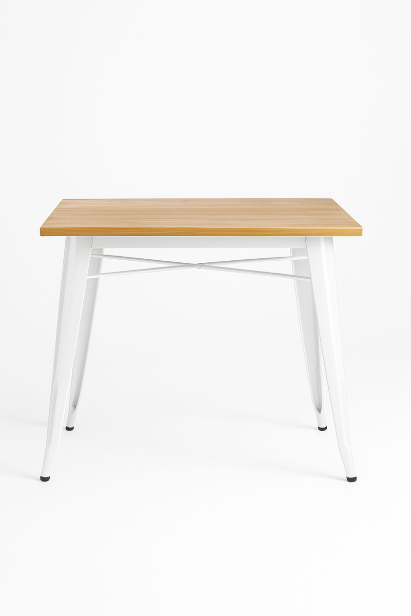Mesa Meyer Cuadrada Madera Natural 80 cm - Mesas Hostelería