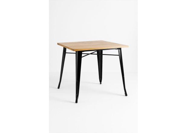 Mesa Meyer Cuadrada Madera Natural 80 cm - Mesas Hostelería