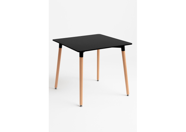 Mesa Nera Cuadrada 80 cm