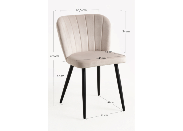 Pack 4 Cadeiras Kurt Veludo