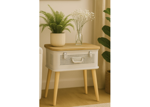 Mesa de cabeceira Meyer 46x31x19 cm
