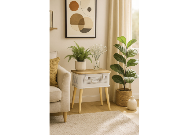 Mesa de cabeceira Meyer 46x31x19 cm