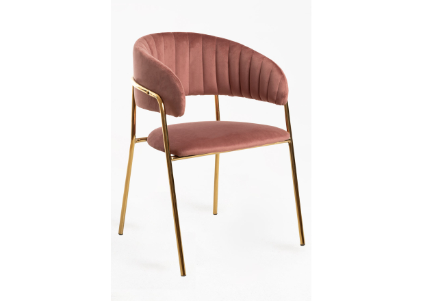 Cadeira Niel Golden Veludo