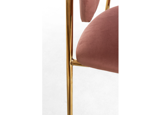 Cadeira Niel Golden Veludo