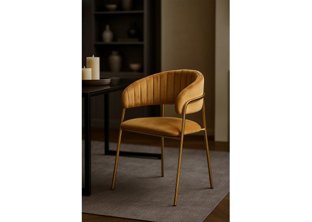 Silla Niel Golden Terciopelo