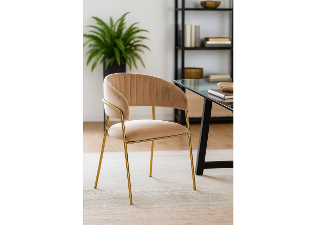 Silla Niel Golden Terciopelo