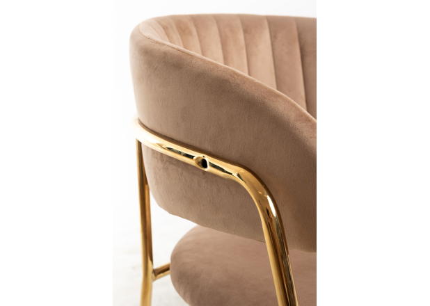 Silla Niel Golden Terciopelo