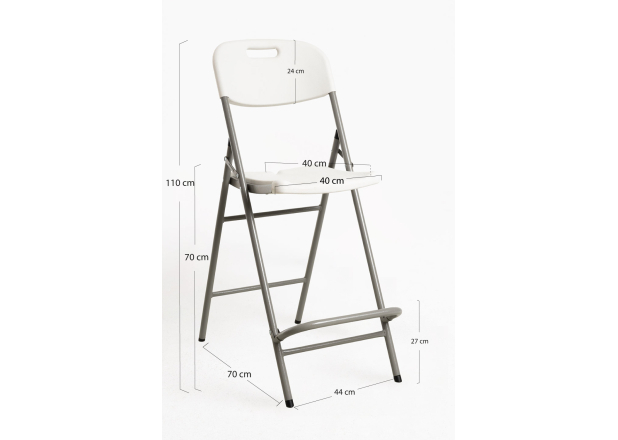 Pack 2 Bancos de bar Tolwa com encosto