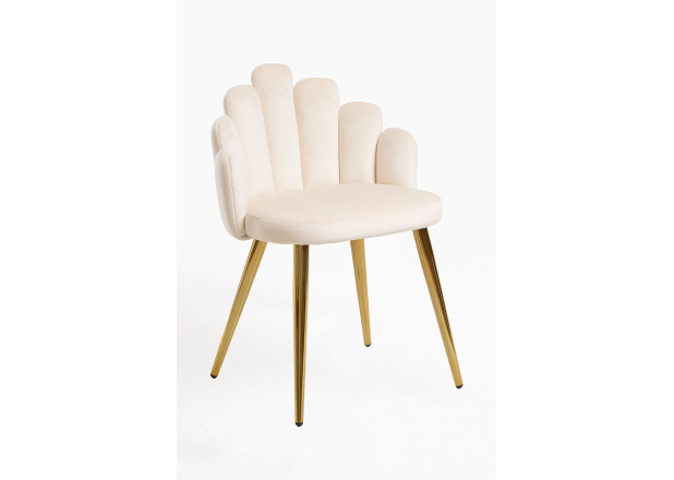 Cadeira Hanpe Gold Veludo