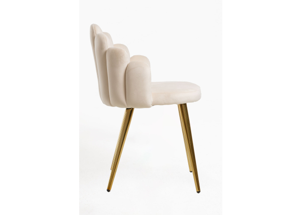 Cadeira Hanpe Gold Veludo