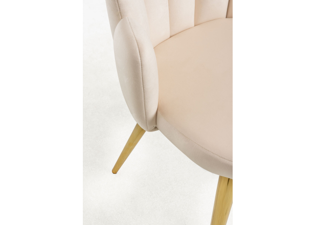 Cadeira Hanpe Gold Veludo