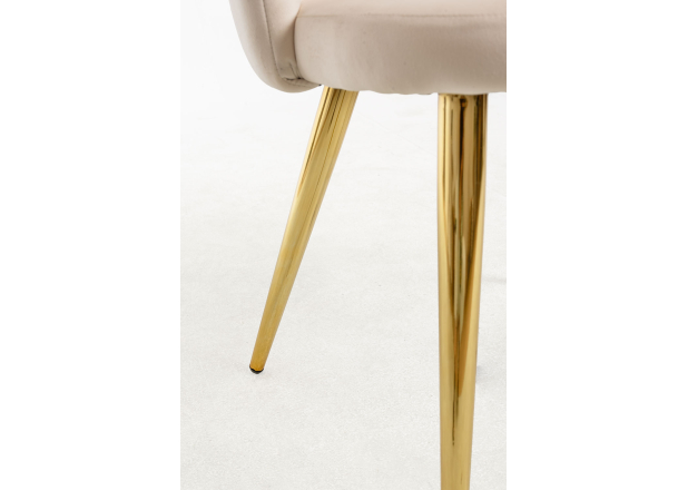 Cadeira Hanpe Gold Veludo