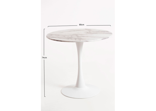 Mesa Kaligan 80 cm Mármol