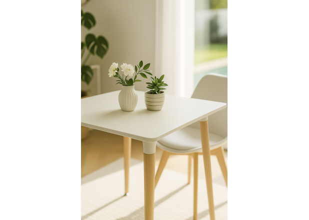 Mesa Nera Cuadrada 80 cm