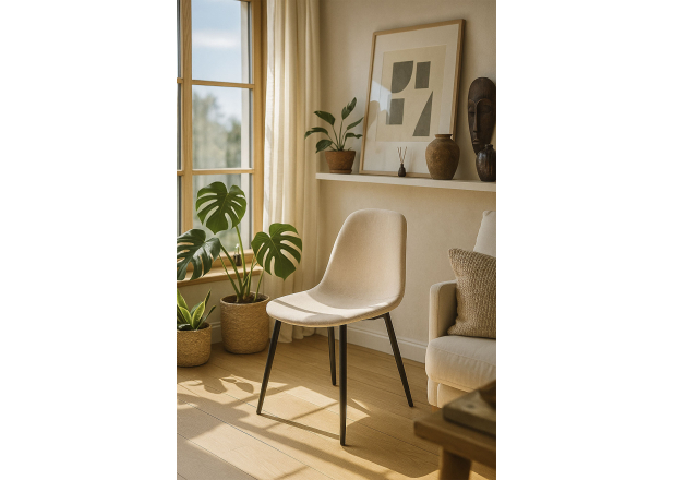 Silla Black Leo Tela
