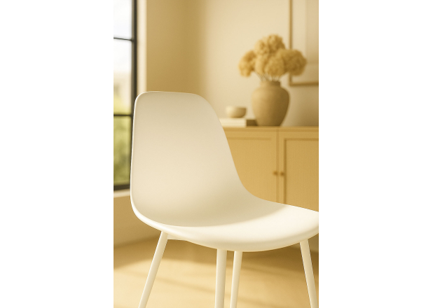 Silla White Leo Polipiel