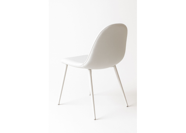 Silla White Leo Polipiel