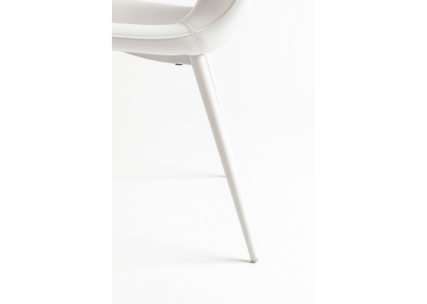 Silla White Leo Polipiel