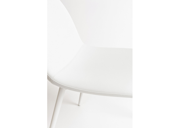 Silla White Leo Polipiel