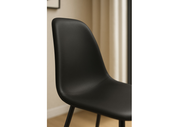 Cadeira Black Leo Couro Sintético