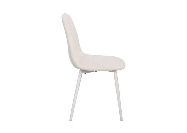 Cadeira Leo White Veludo