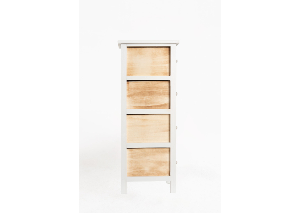 Cómoda Estreita Lanosy 4 Gavetas