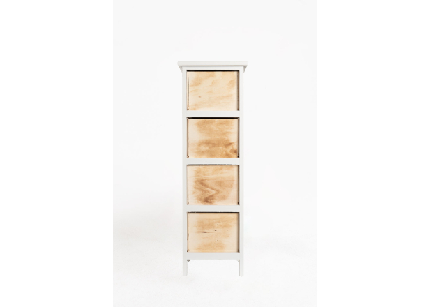 Cómoda Estreita Lanosy 4 Gavetas